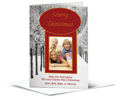 Snowy Christmas Pathway Cards with photo  5.50